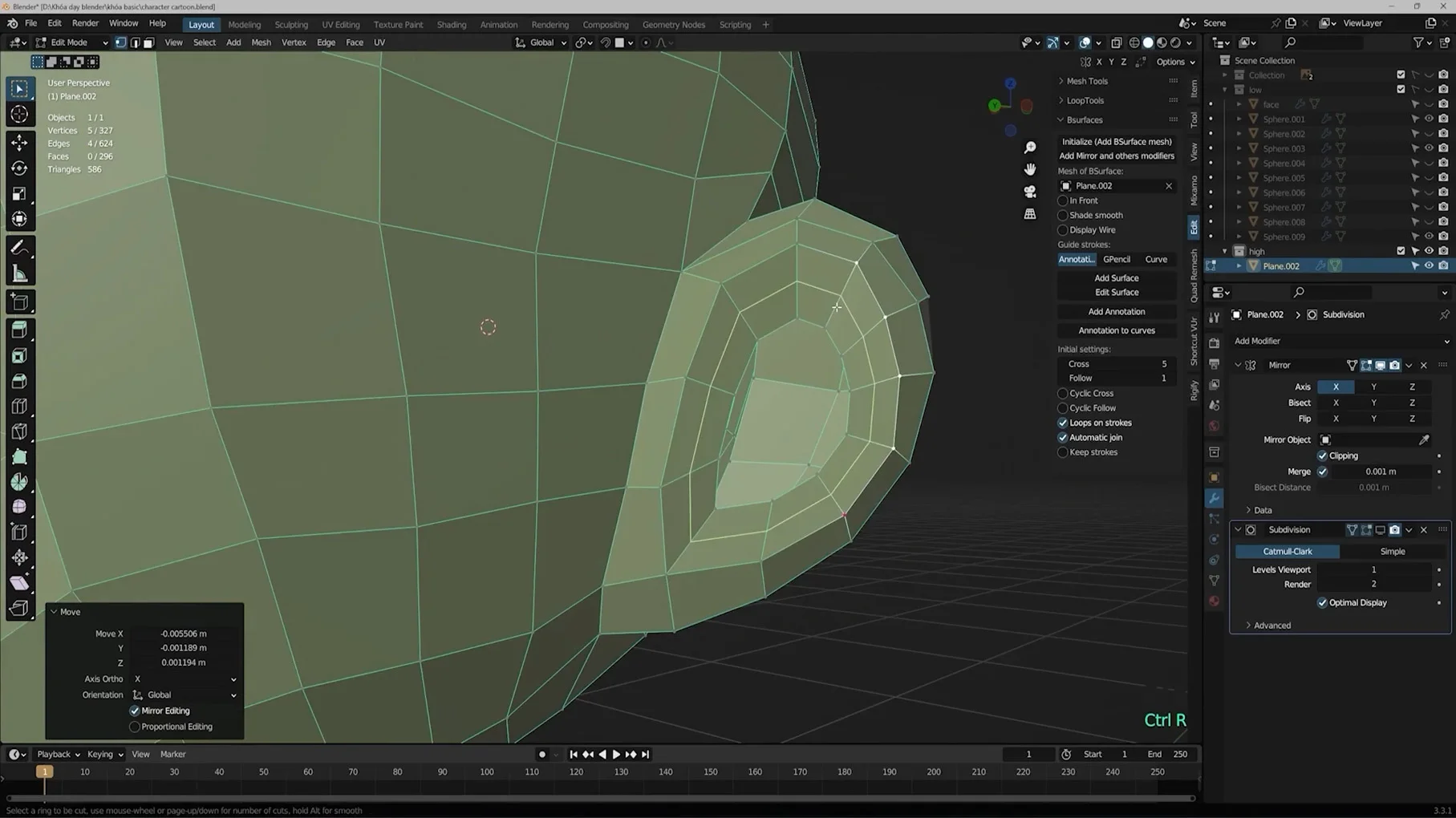 #16 Retopology tai cho nhân vật Mascot