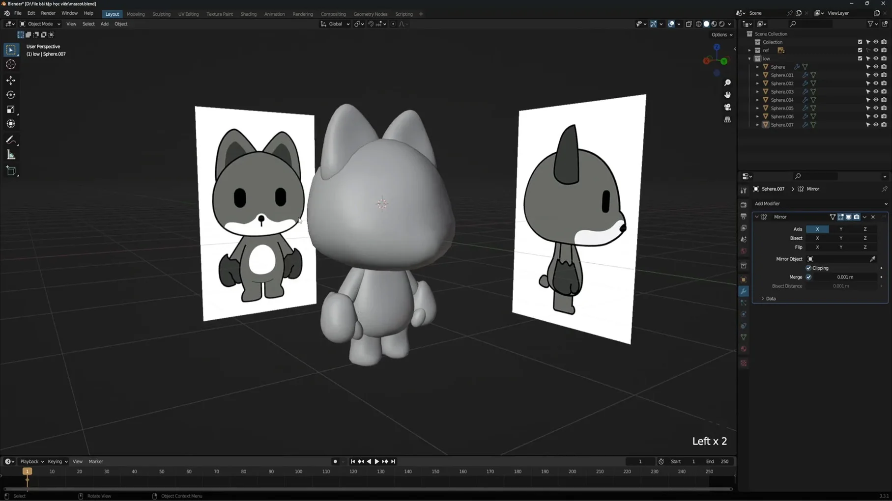 3D BLENDER : CARTOON CHARACTER MODELING